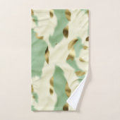 Mint Green Cream Gold Koeienhuid Bad Handdoek (Handdoek)