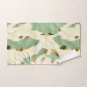 Mint Green Cream Gold Koeienhuid Bad Handdoek (Handdoek)