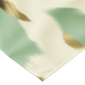 Mint Green Cream Gold Koeienhuid Tafelkleed (Gekanteld)