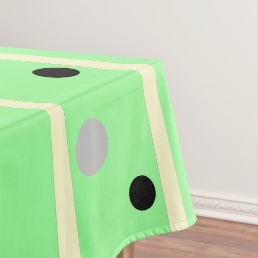 Mint Green Cream Grey Polka Dots Vrienden Tafelkleed (Voorbeeld)