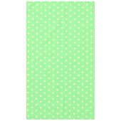 Mint Green Cream Polka Dots Tafelkleed (Voorkant)