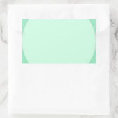 Mint Green Custom Elegante kleur Blank Sjabloon Rechthoekige Sticker (Tas)