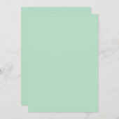 Mint Green Custom Kaart Sjabloon (Voorkant / Achterkant)