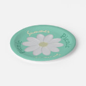 Mint Green Daisy Summer Picnic Aangepaste papieren Papieren Bordje (Gekanteld)