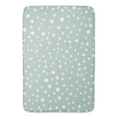 Mint Green Dalmatian Spots, Dalmatiaanse Stippen, Badmat (Voorkant Verticaal)