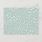 Mint Green Dalmatian Spots, Dalmatiaanse Stippen,  Briefkaart (Voorkant)