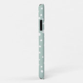 Mint Green Dalmatian Spots, Dalmatiaanse Stippen,  Case-Mate iPhone Case (Achterkant/rechts)