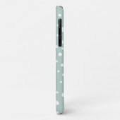 Mint Green Dalmatian Spots, Dalmatiaanse Stippen,  Case-Mate iPhone Case (Achterkant/links)