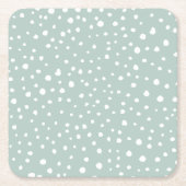 Mint Green Dalmatian Spots, Dalmatiaanse Stippen, Kartonnen Onderzetters (Voorkant)