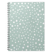 Mint Green Dalmatian Spots, Dalmatiaanse Stippen, Notitieboek (Voorkant)