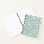 Mint Green Dalmatian Spots, Dalmatiaanse Stippen, Notitieboek (Binnen)