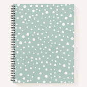 Mint Green Dalmatian Spots, Dalmatiaanse Stippen, Notitieboek (Voorkant)