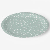 Mint Green Dalmatian Spots, Dalmatiaanse Stippen,  Papieren Bordje (Gekanteld)