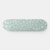 Mint Green Dalmatian Spots, Dalmatiaanse Stippen,  Persoonlijk Skateboard (Horizontaal)