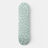 Mint Green Dalmatian Spots, Dalmatiaanse Stippen,  Persoonlijk Skateboard (Voorkant)