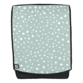 Mint Green Dalmatian Spots, Dalmatiaanse Stippen,  Rugtassen (Voorkant)