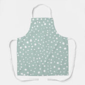 Mint Green Dalmatian Spots, Dalmatiaanse Stippen,  Schort (Voorkant)