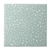 Mint Green Dalmatian Spots, Dalmatiaanse Stippen,  Tegeltje (Voorkant)