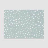 Mint Green Dalmatian Spots, Dalmatiaanse Stippen, Tissuepapier (Voorkant)