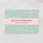 Mint Green Dalmatian Spots, Dalmatiaanse Stippen,  Visitekaartje (Voorkant)