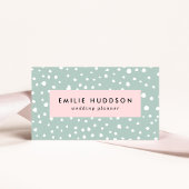 Mint Green Dalmatian Spots, Dalmatiaanse Stippen,  Visitekaartje