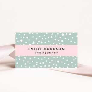 Mint Green Dalmatian Spots, Dalmatiaanse Stippen,  Visitekaartje