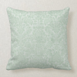 Mint Green Damask GradeA Cotton Sierkussen 20x20