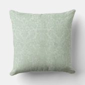 Mint Green Damask GradeA Cotton Sierkussen 20x20 (Achterkant)