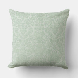 Mint Green Damask GradeA Cotton Sierkussen 20x20