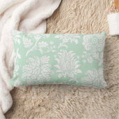 Mint Green Damask Pillow Kussen (Deken)