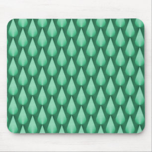 Mint Green Dazzling Raindrops Mousepad Muismat