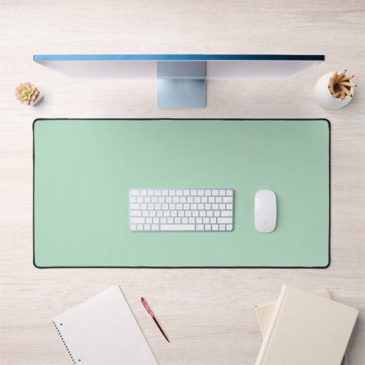 Mint Green Desk Mat voor Moderne Werkruimtes (Kantoor 1)
