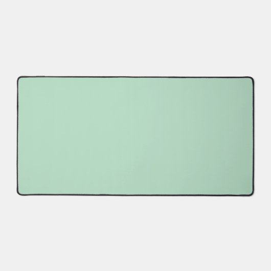 Mint Green Desk Mat voor Moderne Werkruimtes (Voorkant)