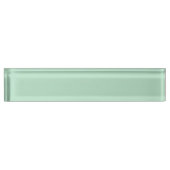 Mint Green Desk naambordje – Elegant & Modern (Voorkant)