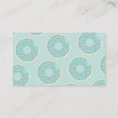 Mint Green Donut Baby shower Luier Raffle Ticket Informatiekaartje (Achterkant)