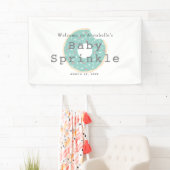 Mint Green Donut Baby Sprinkle / Douche Banner (Insitu)