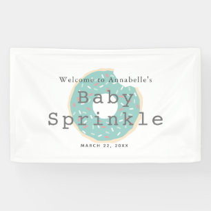 Mint Green Donut Baby Sprinkle / Douche Banner