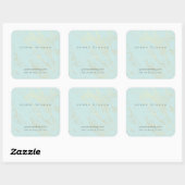 Mint Green Elegant Candle Cosmetische Sticker Labe (Vel)
