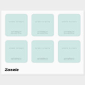 Mint Green Elegant Candle Cosmetische Sticker Labe (Vel)