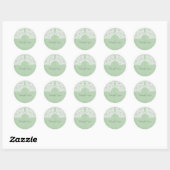 Mint Green Elegant Lace Dank u Stickers (Vel)