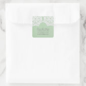 Mint Green Elegant Lace sparen de Stickers van de (Tas)