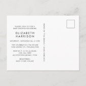 Mint Green Elephant Baby shower Uitnodiging Briefkaart (Achterkant)