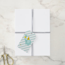 Mint Green Elephant Cadeaulabel