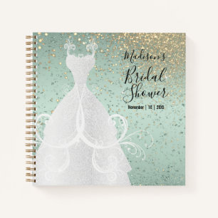 Mint Green en Gold Glitter - Vrijgezellenfeest Notitieboek