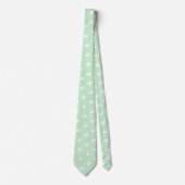 Mint Green en Mustard Yellow Pastel Pattern Stropdas (Voorkant)