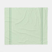 Mint Green en White Fleece Deken (Voorkant (Horizontaal))