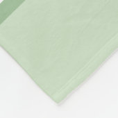 Mint Green en White Fleece Deken (Hoek)
