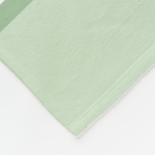 Mint Green en White Fleece Deken (Hoek)