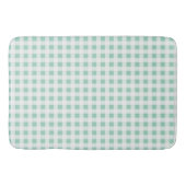 Mint Green en White Gingham Badmat (Voorkant)