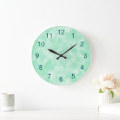 Mint Green en White Mottled Grote Klok (Huis)